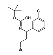 cas no 924817-77-6 is tert-butyl N-[3-bromo-1-(3-chlorophenyl)propyl]carbamate