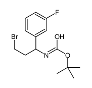 cas no 924817-99-2 is tert-butyl N-[3-bromo-1-(3-fluorophenyl)propyl]carbamate