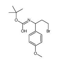 cas no 924818-01-9 is tert-butyl N-[3-bromo-1-(4-methoxyphenyl)propyl]carbamate