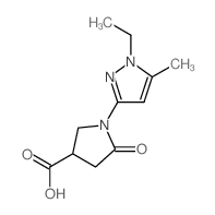cas no 925199-99-1 is 1-(1-ethyl-5-methylpyrazol-3-yl)-5-oxopyrrolidine-3-carboxylic acid