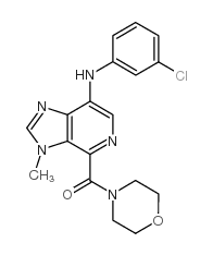 cas no 925427-08-3 is (4-(3-CHLOROPHENYLAMINO)-1-METHYL-1H-IMIDAZO[4,5-C]PYRIDIN-7-YL)(MORPHOLINO)METHANONE