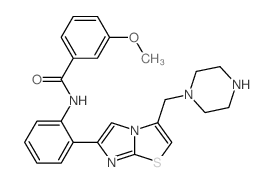 cas no 925437-59-8 is 3-METHOXY-N-(2-(3-(PIPERAZIN-1-YLMETHYL)IMIDAZO[2,1-B]THIAZOL-6-YL)PHENYL)BENZAMIDE