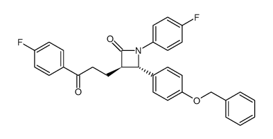 cas no 928045-10-7 is 2-Azetidinone, 1-(4-fluorophenyl)-3-[3-(4-fluorophenyl)-3-oxopropyl]-4-[4-(phenylmethoxy)phenyl]-, (3R,4S)-rel