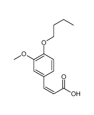 cas no 92864-98-7 is (E)-3-(4-Butoxy-3-methoxyphenyl)acrylic acid