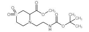 cas no 929047-24-5 is methyl 4-(2-((tert-butoxycarbonyl)amino)ethyl)thiomorpholine-3-carboxylate 1,1-dioxide