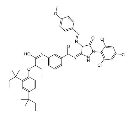 cas no 92991-05-4 is 3-[2-[2,4-bis(2-methylbutan-2-yl)phenoxy]butanoylamino]-N-[4-[(4-methoxyphenyl)diazenyl]-5-oxo-1-(2,4,6-trichlorophenyl)-4H-pyrazol-3-yl]benzamide