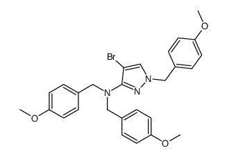 cas no 930286-87-6 is 4-bromo-N,N,1-tris[(4-methoxyphenyl)methyl]pyrazol-3-amine