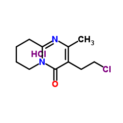 cas no 93076-03-0 is 3-(2-Chloroethyl)-2-methyl-6,7,8,9-tetrahydro-4H-pyrido[1,2-a]pyrimidin-4-one hydrochloride