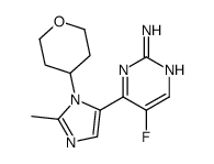 cas no 933784-97-5 is 5-Fluoro-4-[2-methyl-1-(tetrahydro-2H-pyran-4-yl)-1H-imidazol-5-y l]-2-pyrimidinamine