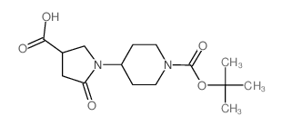 cas no 937601-51-9 is 1-[1-[(2-methylpropan-2-yl)oxycarbonyl]piperidin-4-yl]-5-oxopyrrolidine-3-carboxylic acid
