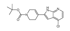cas no 940948-28-7 is 2-Methyl-2-propanyl 4-(4-chloro-1H-pyrrolo[2,3-b]pyridin-2-yl)-3, 6-dihydro-1(2H)-pyridinecarboxylate