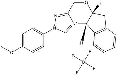 cas no 941283-79-0 is (5aR,10bS)-5a,10b-Dihydro-2-(4-methoxyphenyl)-4H,6Hindeno[2,1-b][1,2,4]triazolo[4,3-d][1,4]oxazinium Tetrafluoroborate,99%e.e.