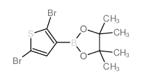 cas no 942070-22-6 is 2-(2,5-Dibromothiophen-3-yl)-4,4,5,5-tetramethyl-1,3,2-dioxaborolane