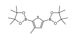 cas no 942070-28-2 is 4,4,5,5-tetramethyl-2-[3-methyl-5-(4,4,5,5-tetramethyl-1,3,2-dioxaborolan-2-yl)thiophen-2-yl]-1,3,2-dioxaborolane