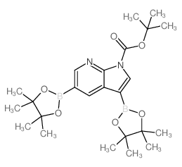 cas no 942070-54-4 is TERT-BUTYL 3,5-BIS(4,4,5,5-TETRAMETHYL-1,3,2-DIOXABOROLAN-2-YL)-1H-PYRROLO[2,3-B]PYRIDINE-1-CARBOXYLATE