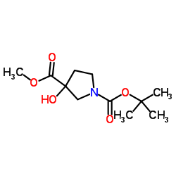 cas no 942190-61-6 is 1-tert-butyl 3-methyl 3-hydroxypyrrolidine-1,3-dicarboxylate