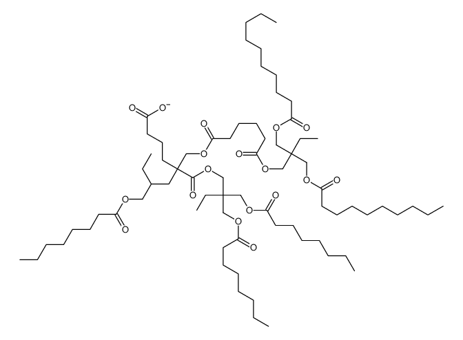 cas no 94278-18-9 is 5-[[6-[2,2-bis(decanoyloxymethyl)butoxy]-6-oxohexanoyl]oxymethyl]-5-[2,2-bis(octanoyloxymethyl)butoxycarbonyl]-7-(octanoyloxymethyl)nonanoate