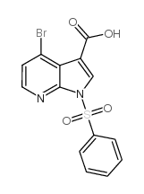 cas no 943324-29-6 is 1H-PYRROLO[2,3-B]PYRIDINE-3-CARBOXYLIC ACID, 4-BROMO-1-(PHENYLSULFONYL)-