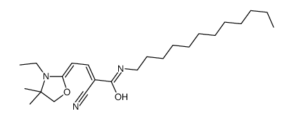 cas no 94491-26-6 is 2-Cyano-N-dodecyl-4-(3-ethyl-4,4-dimethyl-2-oxazolidinylidene)-2-butenamide