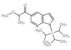 cas no 944937-28-4 is 1-TRIISOPROPYLSILANYL-1H-PYRROLO[2,3-B]PYRIDINE-5-CARBOXYLIC ACID METHOXY-METHYL-AMIDE