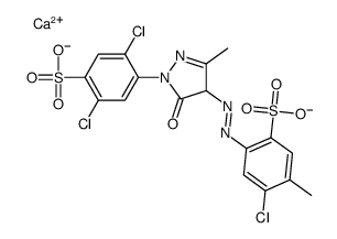 cas no 94612-72-3 is Benzenesulfonic acid, 4-chloro-2-[[1-(2,5-dichloro-4-sulfophenyl)-4,5-dihydro-3-methyl-5-oxo-1H-pyrazol-4-yl]azo]-5-methyl-, calcium salt