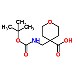 cas no 946761-11-1 is 4-[[(2-methylpropan-2-yl)oxycarbonylamino]methyl]oxane-4-carboxylic acid