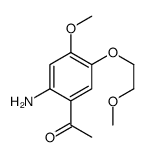 cas no 947691-54-5 is 1-[2-AMINO-4-METHOXY-5-(2-METHOXYETHOXY)PHENYL]-ETHANONE