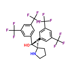 cas no 948595-00-4 is 2-Pyrrolidinemethanol, α,α-bis[3,5-bis(trifluoromethyl)phenyl]-, (2R)
