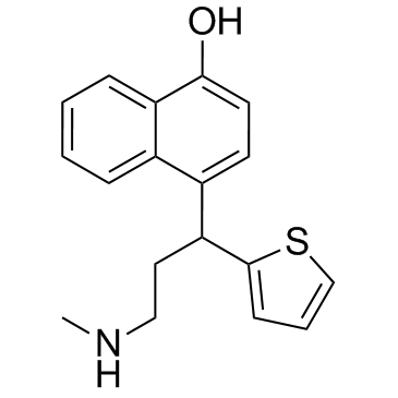 cas no 949095-98-1 is 4-[3-(Methylamino)-1-(2-thienyl)propyl]-1-naphthalenol