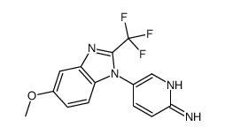 cas no 951238-13-4 is 5-[5-methoxy-2-(trifluoromethyl)benzimidazol-1-yl]pyridin-2-amine