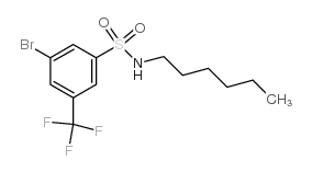 cas no 951884-63-2 is 3-Bromo-N-hexyl-5-(trifluoromethyl)benzenesulfonamide