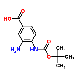 cas no 954238-52-9 is 3-amino-4-[(2-methylpropan-2-yl)oxycarbonylamino]benzoic acid