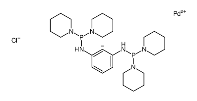 cas no 955035-37-7 is (2,6-Bis((di(piperidin-1-yl)phosphino)amino)phenyl)palladium(II) chloride