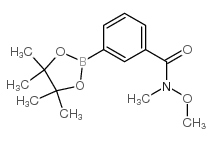 cas no 957061-17-5 is 3-(N,O-Dimethylhydroxylaminocarbonyl)benzeneboronic acid pinacol ester
