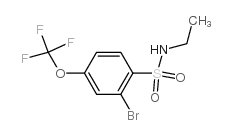 cas no 957062-74-7 is 2-Bromo-N-ethyl-4-(trifluoromethoxy)benzenesulfonamide