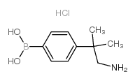 cas no 957120-45-5 is (4-(1-Amino-2-methylpropan-2-yl)phenyl)boronic acid hydrochloride