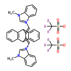 cas no 958004-03-0 is 11,12-Bis[N-methyl-1H-benzimidazolium-3-methylene]-9,10-dihydro-9,10-ethanoanthracene bis(trifluoromethanesulfonate)