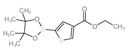 cas no 960116-27-2 is Ethyl 5-(4,4,5,5-tetramethyl-1,3,2-dioxaborolan-2-yl)thiophene-3-carboxylate