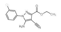 cas no 96734-87-1 is Ethyl 5-amino-1-(3-chlorophenyl)-4-cyano-1H-pyrazole-3-carboxylate