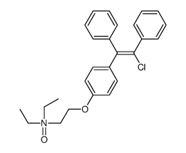 cas no 97642-74-5 is (2-{4-[(E)-2-Chloro-1,2-diphenylvinyl]phenoxy}ethyl)diethylamine oxide