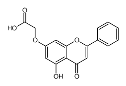 cas no 97980-71-7 is 2-(5-hydroxy-4-oxo-2-phenylchromen-7-yl)oxyacetic acid