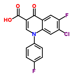 cas no 98105-79-4 is 7-Chloro-6-fluoro-1-(4-fluorophenyl)-4-oxo-1,4-dihydroquinoline-3-carboxylic acid