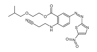 cas no 99441-47-1 is 2-(2-methylpropoxy)ethyl 2-(2-cyanoethylamino)-5-[(5-nitro-1,3-thiazol-2-yl)diazenyl]benzoate