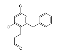 cas no 99725-28-7 is 3-(2-Benzyl-4,6-dichlorophenyl)propanal