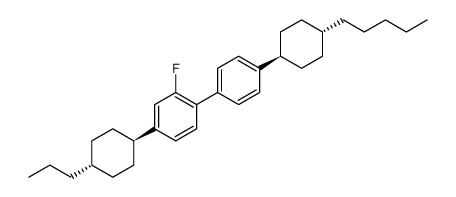 cas no 99896-05-6 is trans,trans-2-Fluor-4-(4-pentylcyclohexyl)-4'-(4-propyl-cyclohexyl)-1,1'-biphenyl